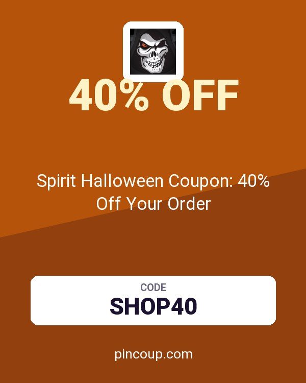 SpiritHalloween.com: Spirit Halloween Coupon: 40% Off Your Order
