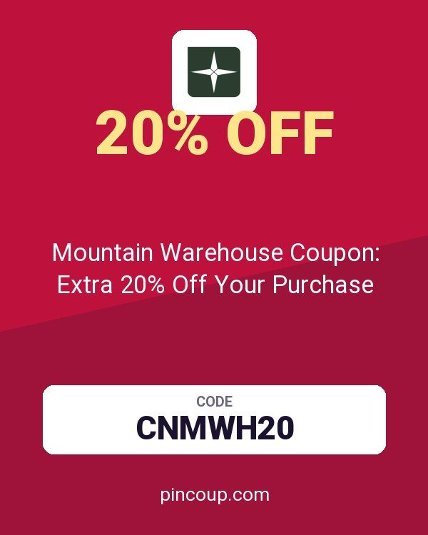 Mountain Warehouse Coupon: Extra 20% Off Your Purchase