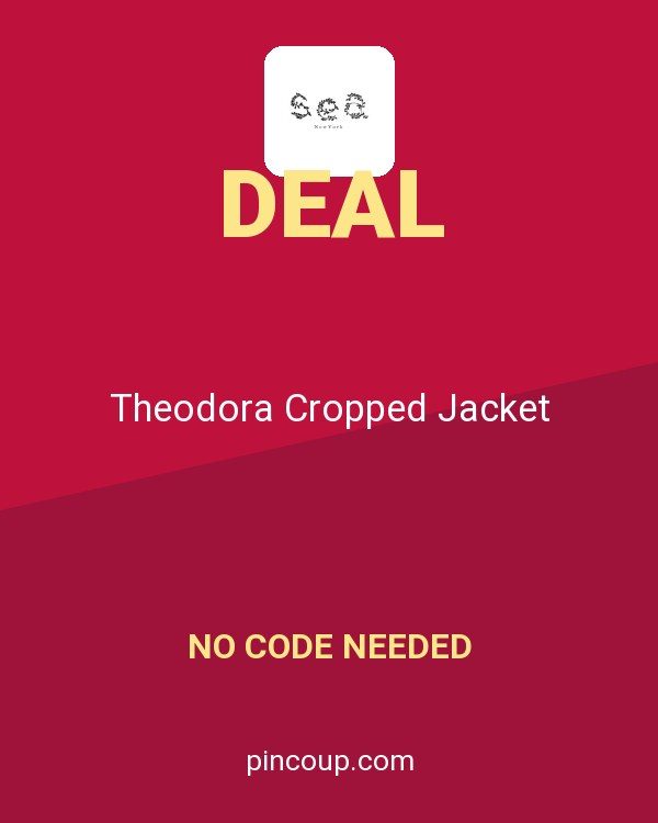Sea New York coupon: Theodora Cropped Jacket