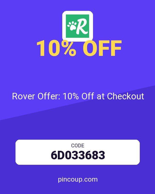 Rover Pet SITTERS coupon: Rover Offer: 10% Off at Checkout