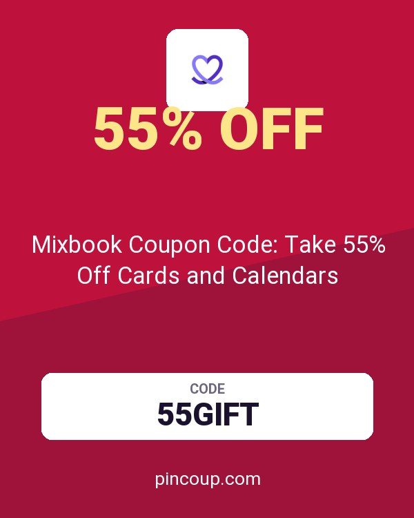 Mixbook Coupon Code: Take 55% Off Cards and Calendars