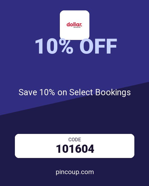 Dollar Rent-a-Car, Inc. coupon: Save 10% on Select Bookings