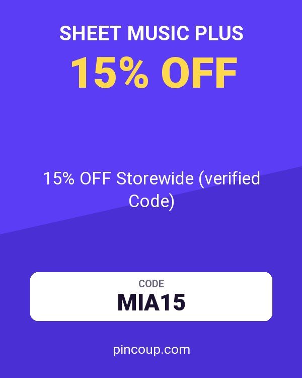 Sheet Music Plus coupon: 15% OFF Storewide (verified Code)