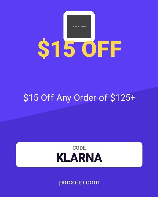 Lane Bryant coupon: $15 Off Any Order of $125+