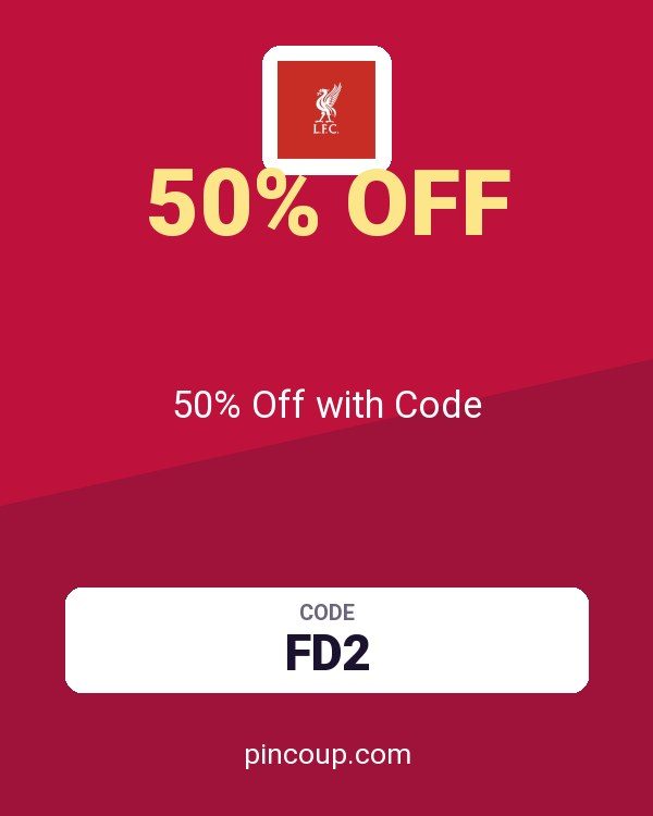 Liverpool FC coupon: 50% Off with Code