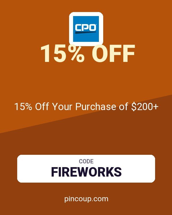CPO Outlets coupon: 15% Off Your Purchase of $200+