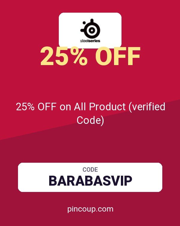 SteelSeries coupon: 25% OFF on All Product (verified Code)