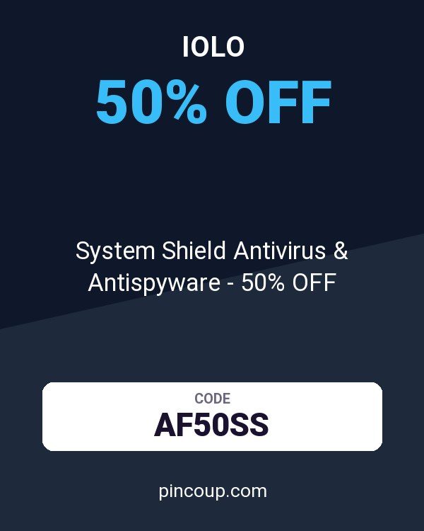 iolo coupon: System Shield Antivirus & Antispyware - 50% OFF