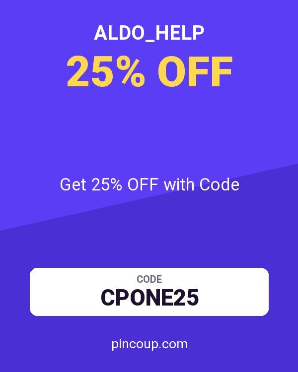 ALDO_Help coupon: Get 25% OFF with Code