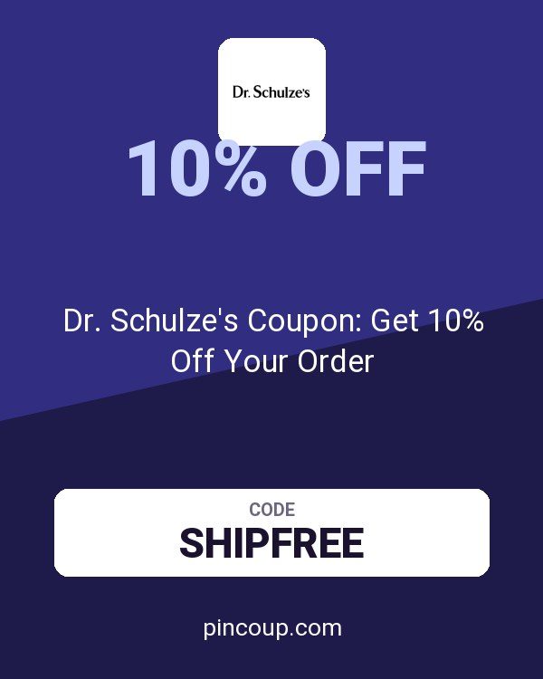 Dr. Schulze's Coupon: Get 10% Off Your Order