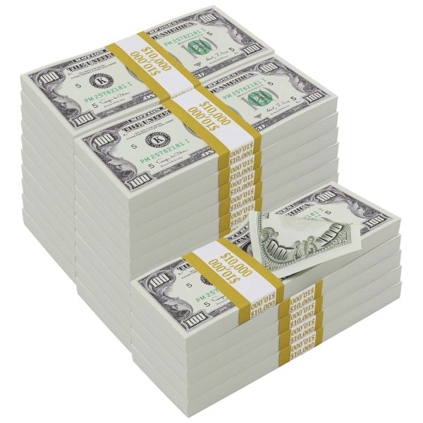 $250,000 Full Print 1990 Series Stacks at Prop Money Inc.
