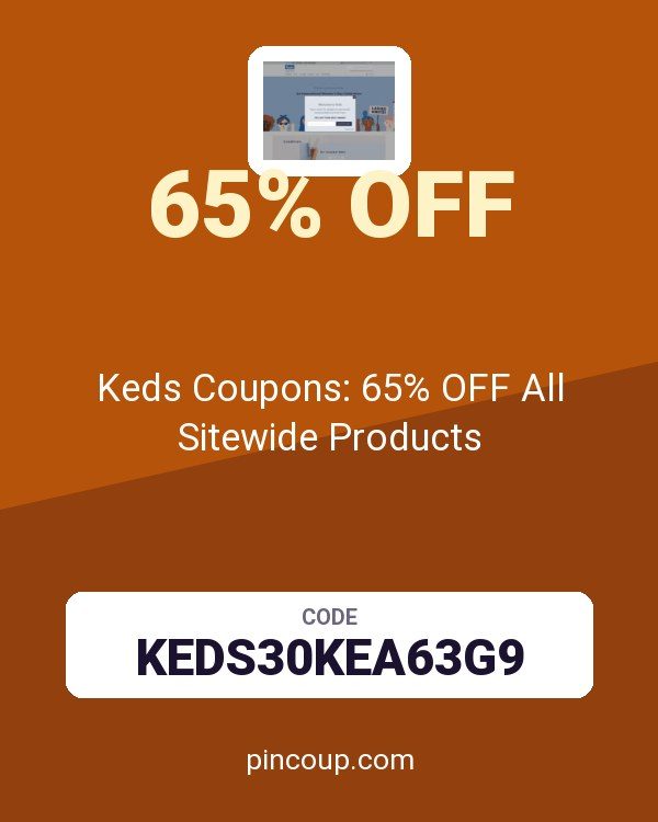 Keds Coupons: 65% OFF All Sitewide Products