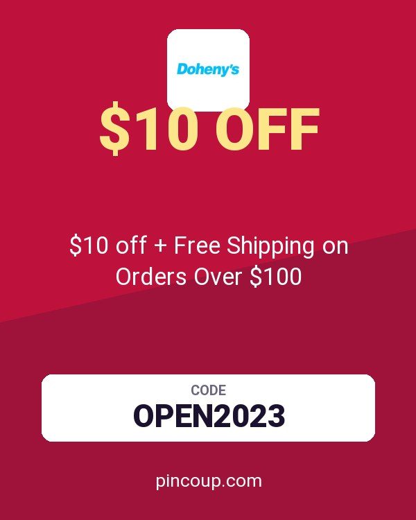 Doheny's LLC coupon: $10 off + Free Shipping on Orders Over $100
