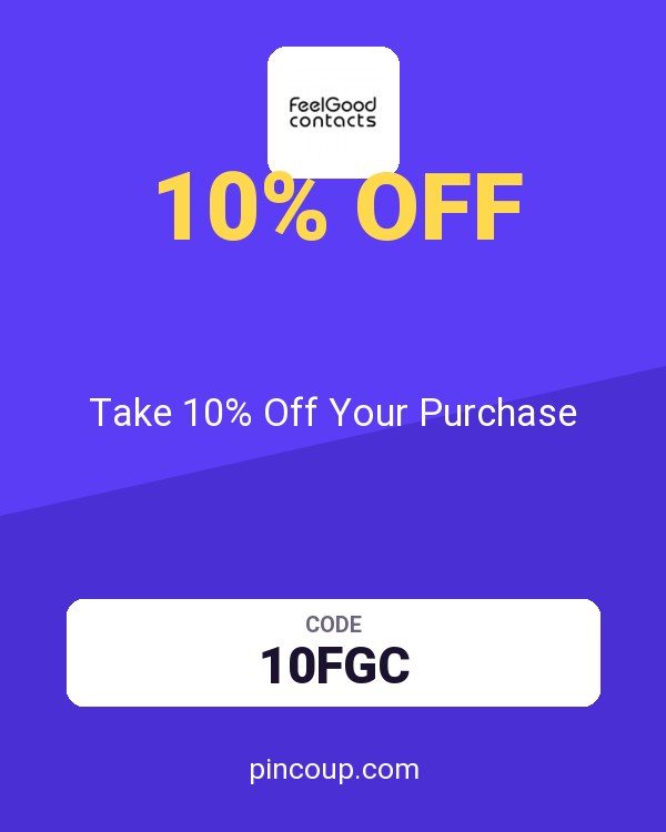 Feel Good Contacts coupon: Take 10% Off Your Purchase