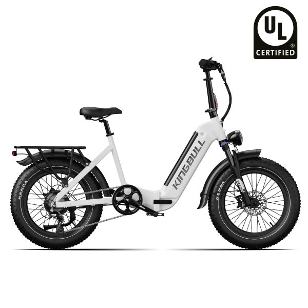 Kingbull Verve | Long Range Fat Tire Folding Electric Bike - White / Ebike Only at Kingbull Electric Bikes