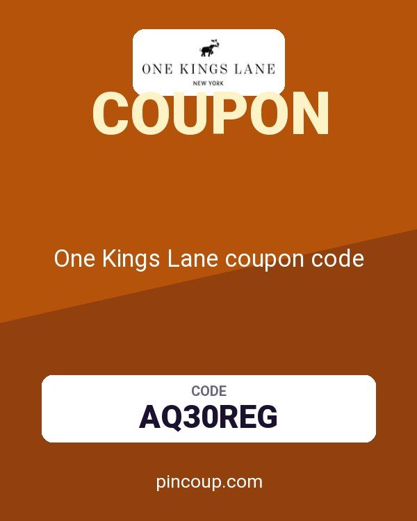 One Kings Lane coupon code