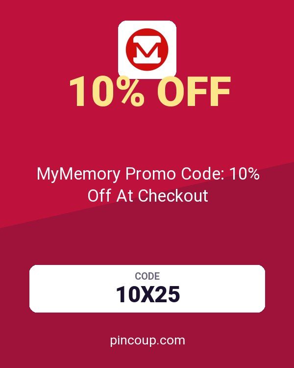 MyMemory.co.uk coupon: MyMemory Promo Code: 10% Off At Checkout