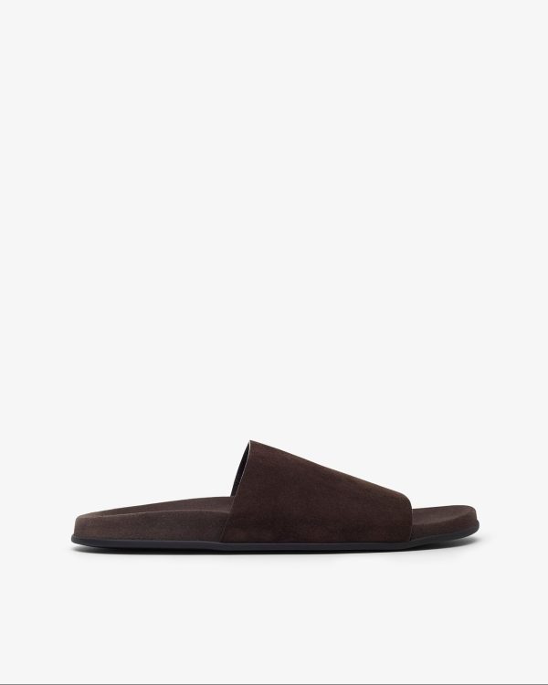 Hugh dark brown slides at Savannah's