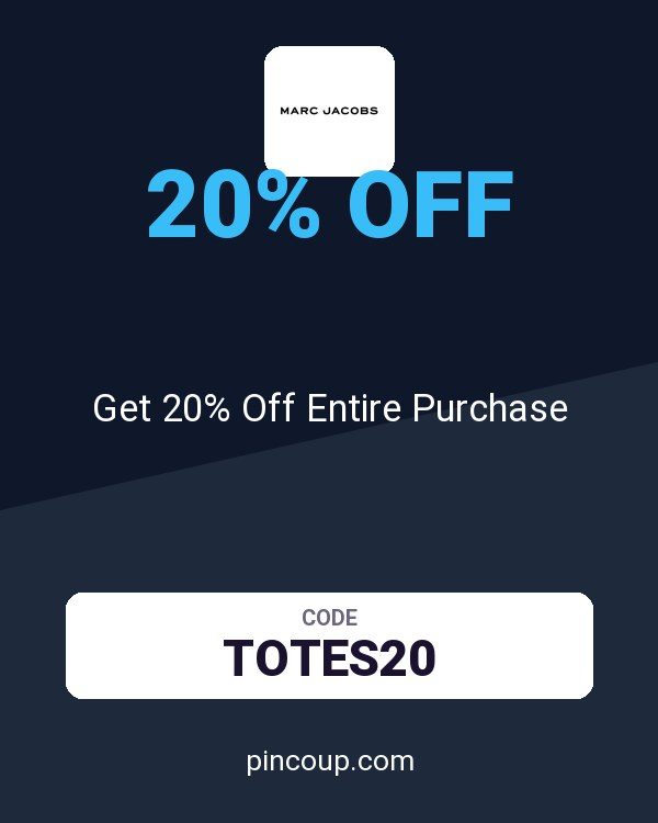Marc Jacobs coupon: Get 20% Off Entire Purchase
