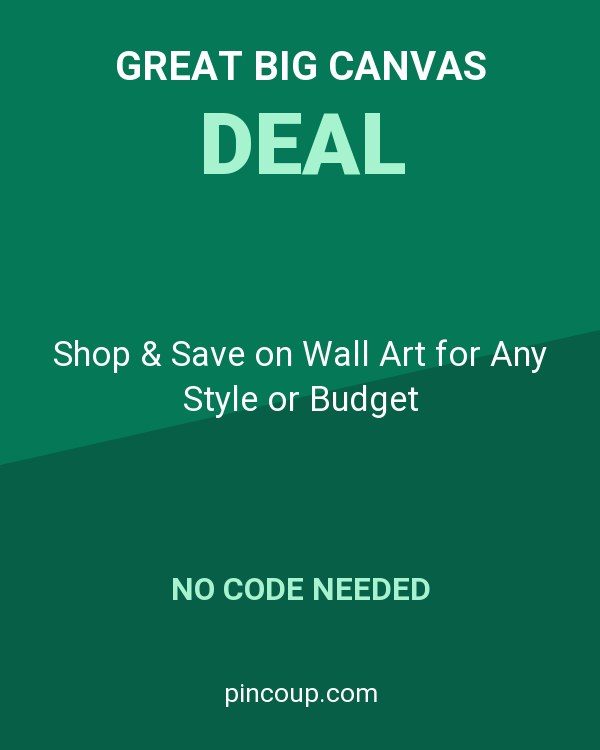 Great Big Canvas coupon: Shop & Save on Wall Art for Any Style or Budget