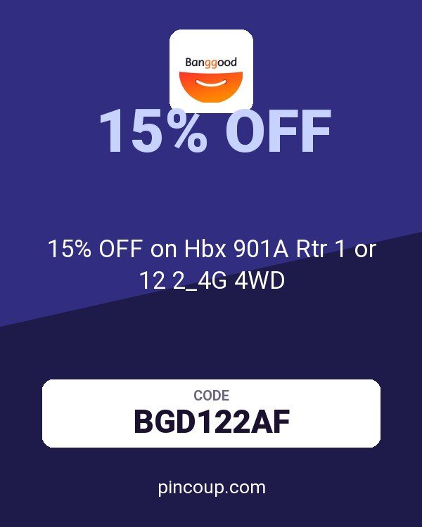 Banggood DE coupon: 15% OFF on Hbx 901A Rtr 1 or 12 2_4G 4WD