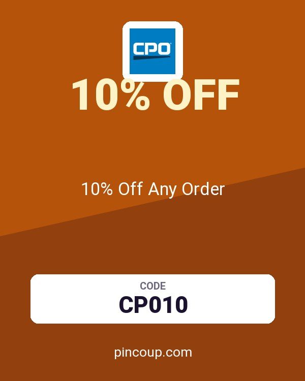 CPO Outlets coupon: 10% Off Any Order