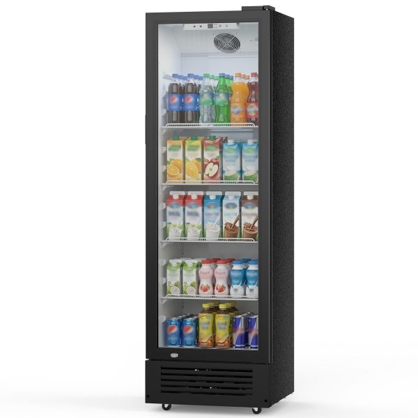 COWSAR 9 Cu.Ft Commercial Glass Door Refrigerator – Frost-Free Display Cooler at Kismile