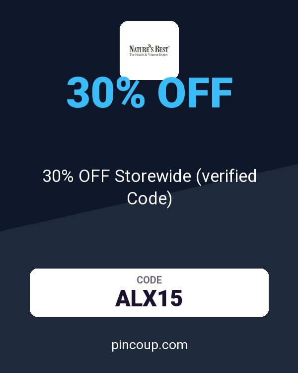 Nature's Best coupon: 30% OFF Storewide (verified Code)