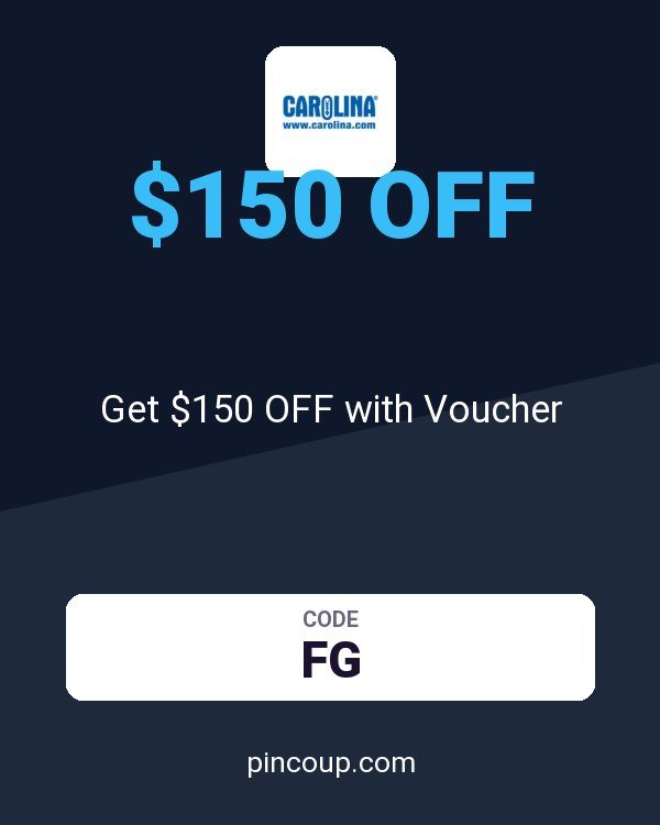 Carolina coupon: Get $150 OFF with Voucher