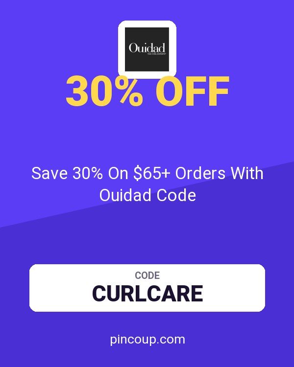 Save 30% On $65+ Orders With Ouidad Code