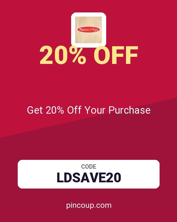 Melissa and Doug coupon: Get 20% Off Your Purchase