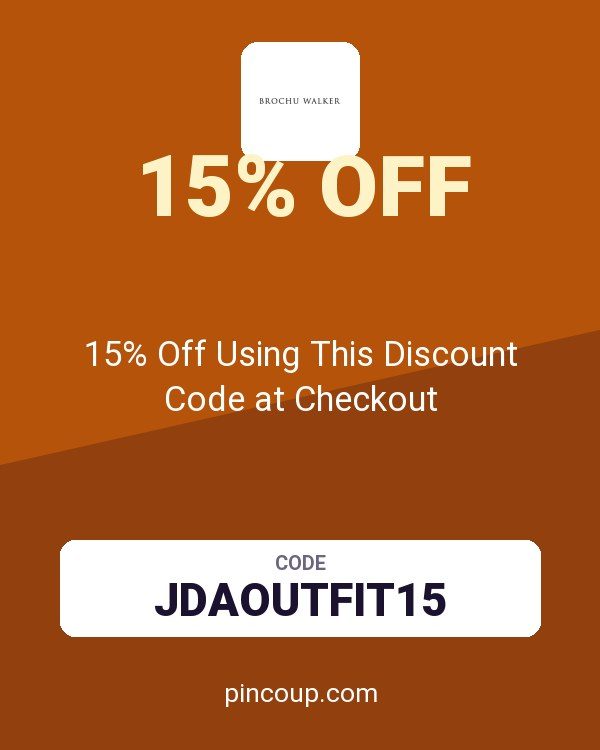 Brochu Walker coupon: 15% Off Using This Discount Code at Checkout