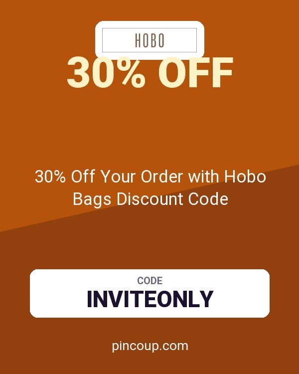 30% Off Your Order with Hobo Bags Discount Code