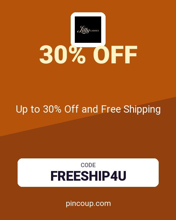 Lilly Lashes coupon: Up to 30% Off and Free Shipping