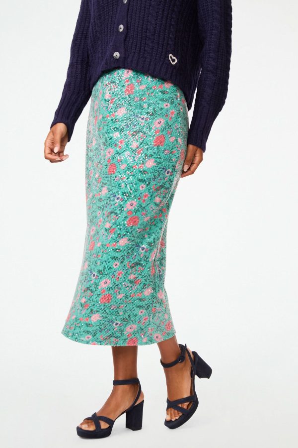 Pavone Floral Natalie Skirt at Roller Rabbit