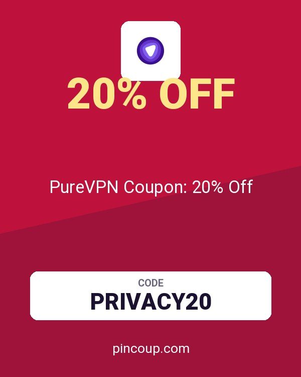 PureVPN Coupon: 20% Off