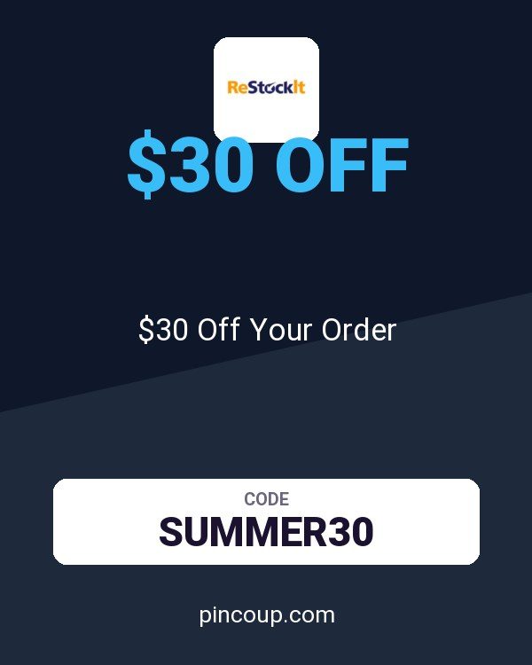 ReStockIt.com coupon: $30 Off Your Order
