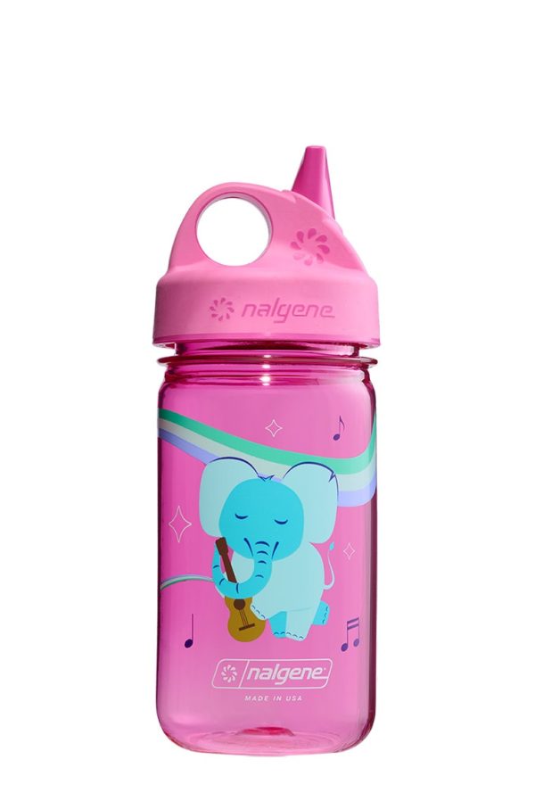 12oz Kids Grip-N-Gulp with Graphics (Graphic: Musical Elephant) at Nalgene