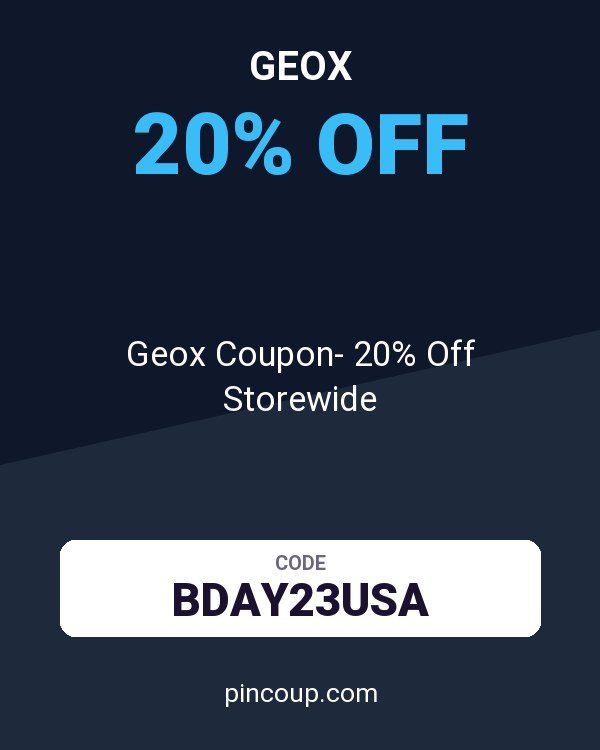 Geox Coupon- 20% Off Storewide