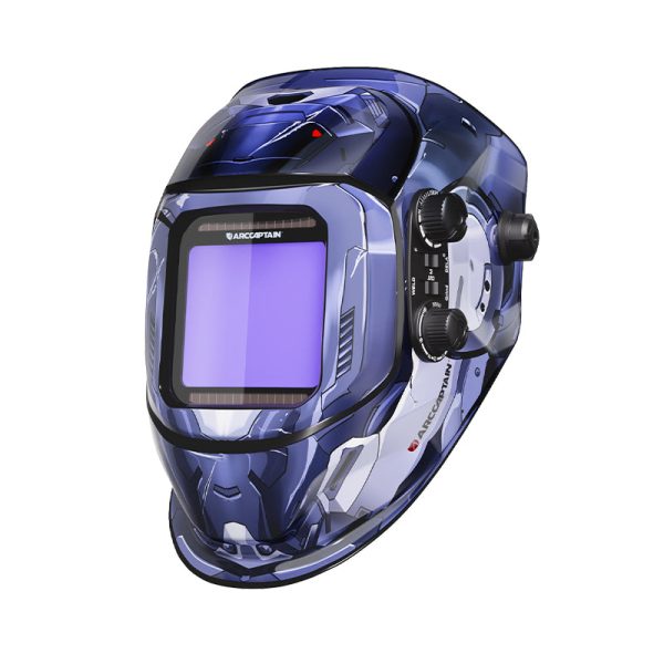 VisionMax X200 Large View 3.94"X3.66" Welding Helmet Interstellar Soldier at Arccaptain