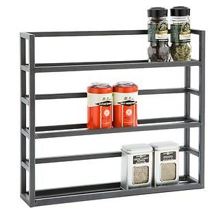 3-Shelf Iron Spice Rack Pewter at The Container Store