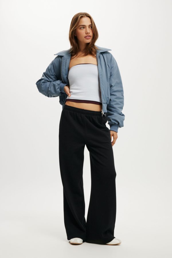 Cotton On Women - Wide Leg Sweatpant - Black