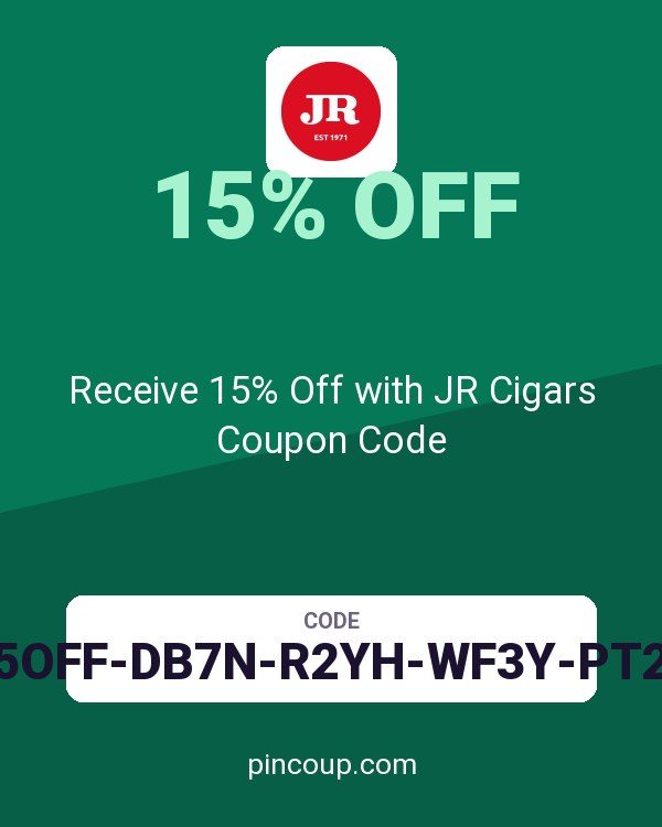 Receive 15% Off with JR Cigars Coupon Code