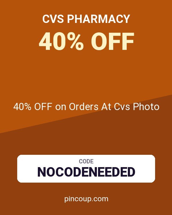 CVS Pharmacy coupon: 40% OFF on Orders At Cvs Photo