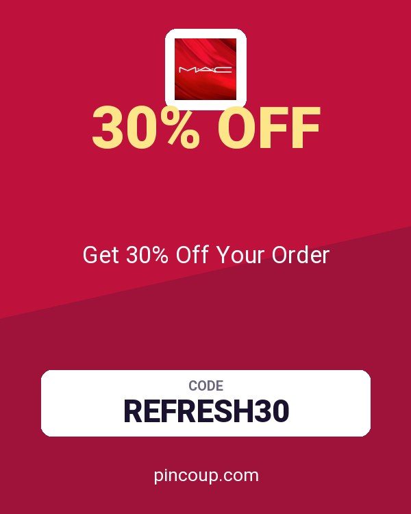 MAC Cosmetics coupon: Get 30% Off Your Order