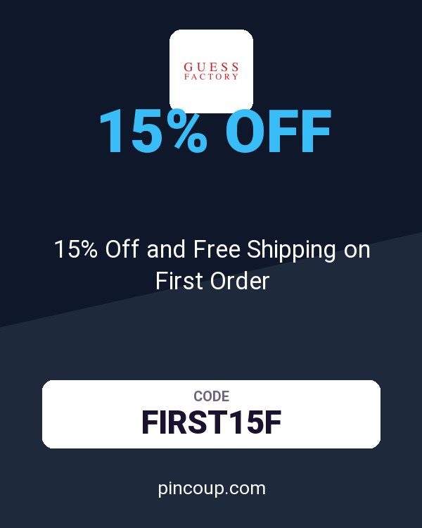 Guess Factory coupon: 15% Off and Free Shipping on First Order