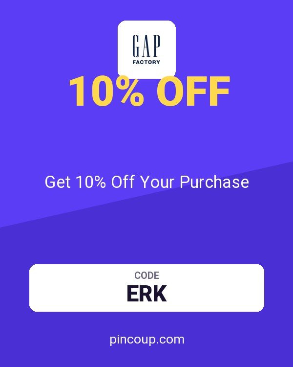 Gap Factory coupon: Get 10% Off Your Purchase