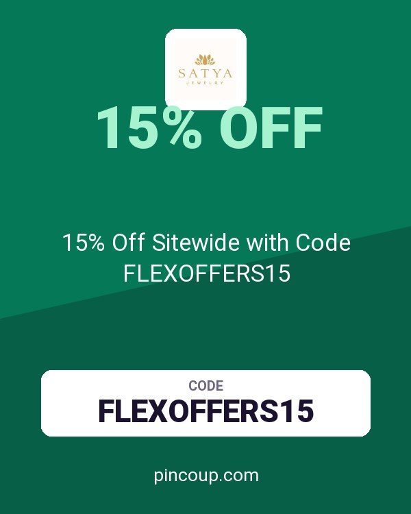 Satya Jewelry coupon: 15% Off Sitewide with Code FLEXOFFERS15