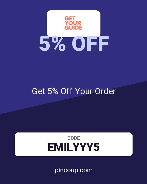 GetYourGuide coupon: Get 5% Off Your Order