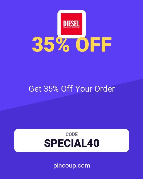 Diesel coupon: Get 35% Off Your Order
